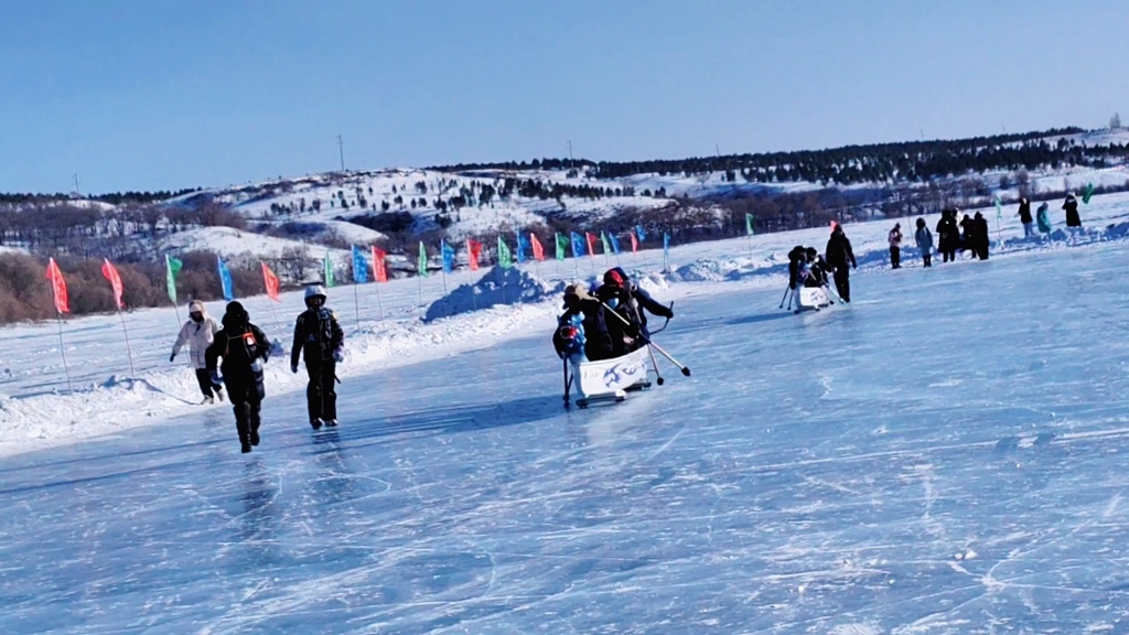 今天的多伦湖景区!寒假小旺季!