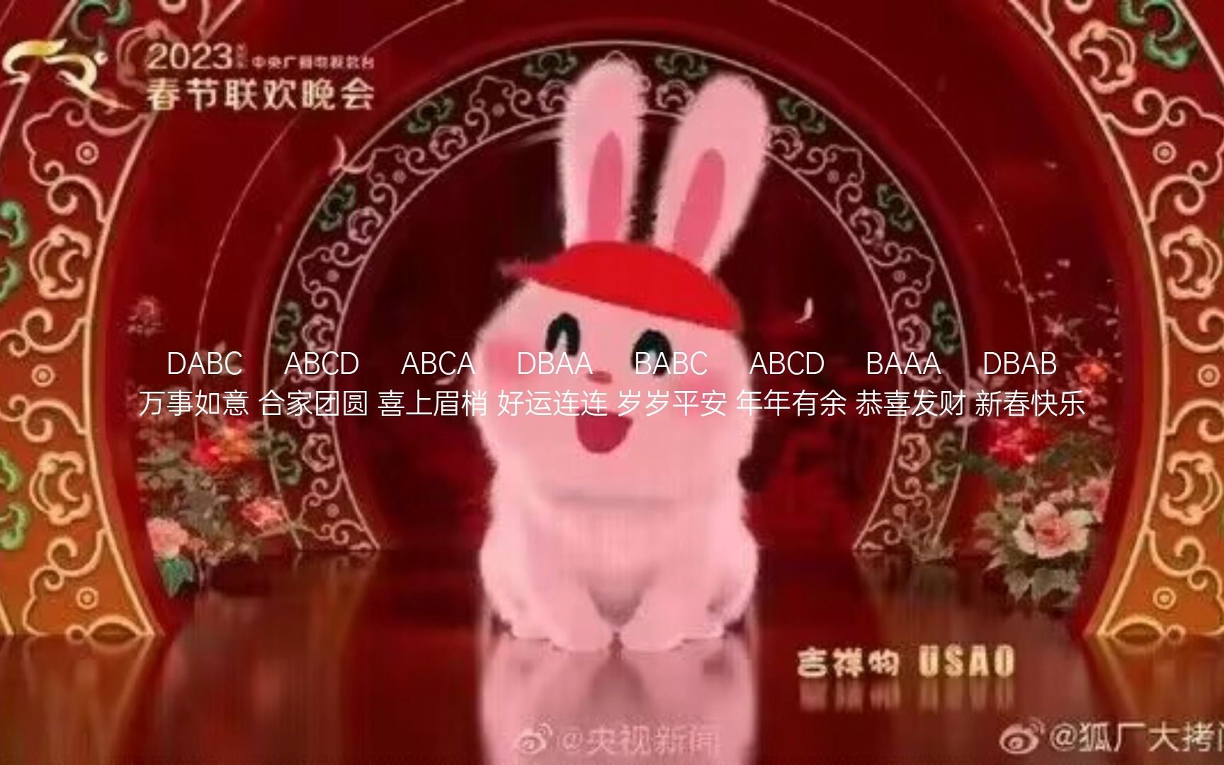 粉兔子usao祝您兔年快乐