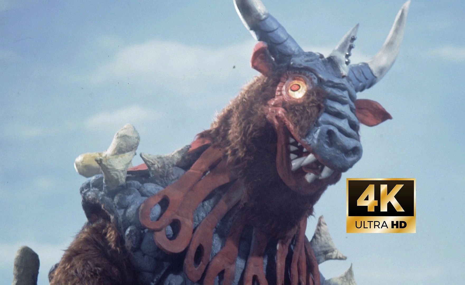 【4k 国语修复】艾斯 vs 卡奥拉(牛神超兽)《夏日怪谈 牛神男》