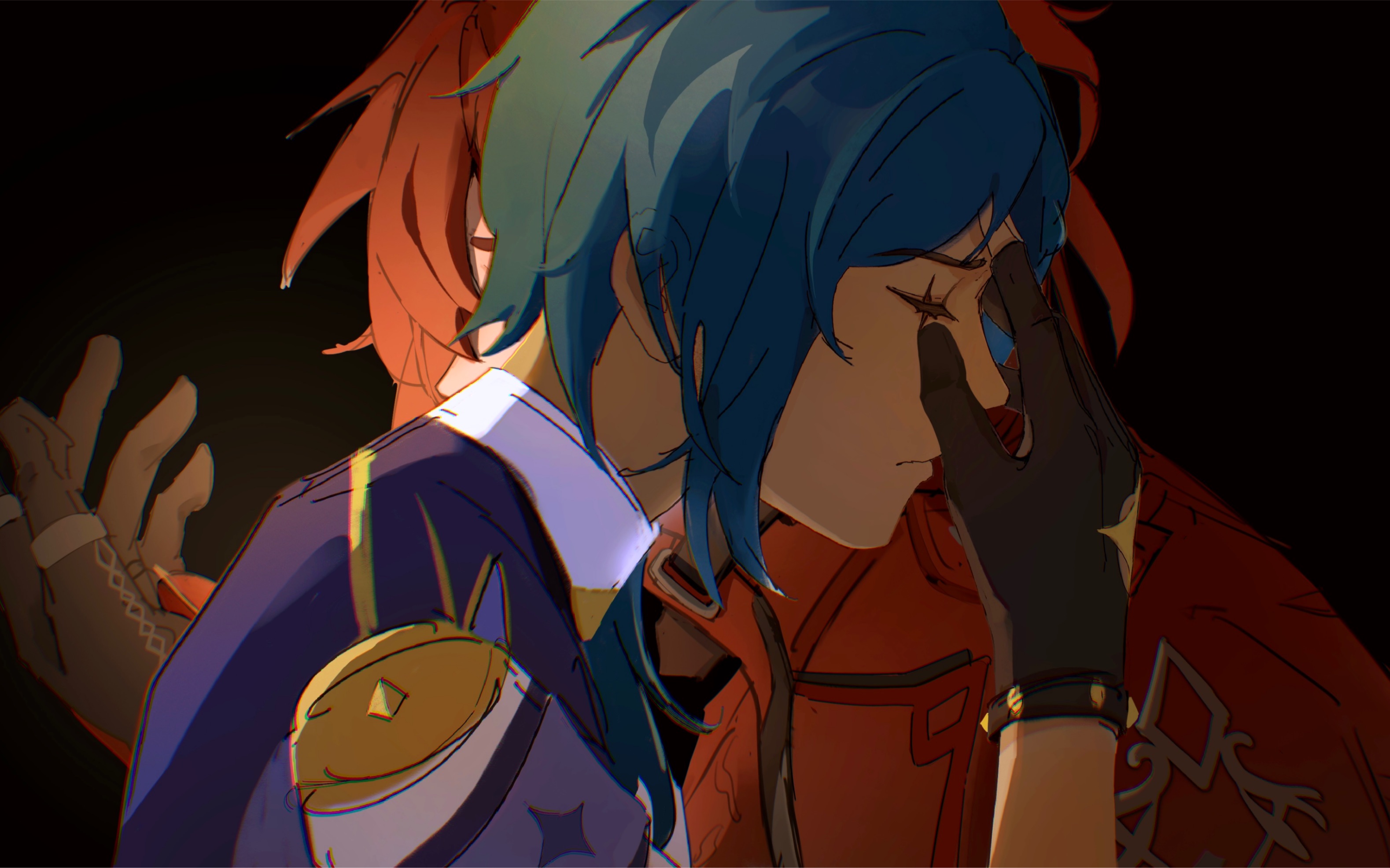 【原神/枭羽手书】"我习惯埋在雾里,自我较劲,魂首分离.