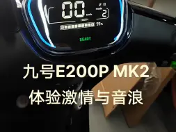 Descargar video: 九号E200P MK2实拍，猜猜能跑多少码？