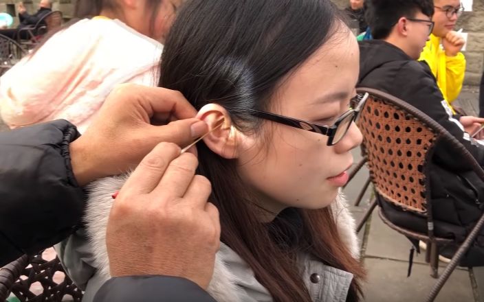 采耳掏耳朵小舒服