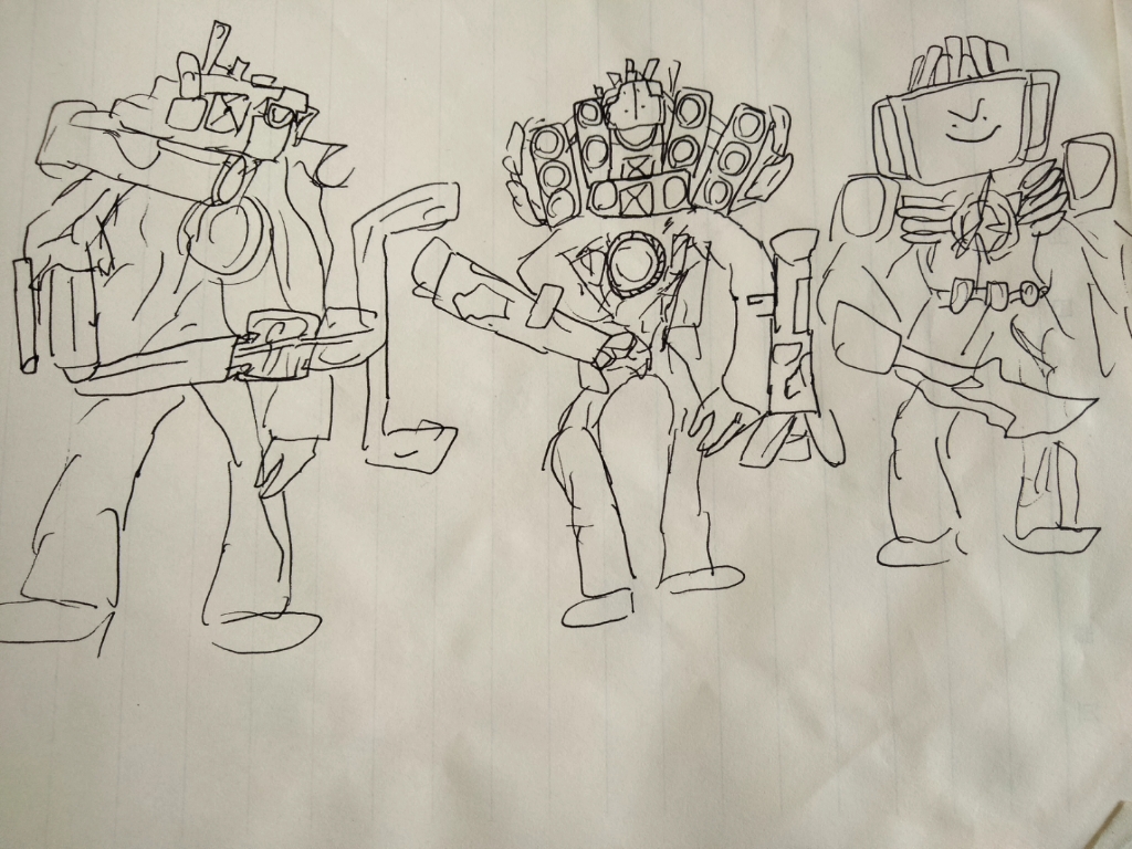 瞎画的三泰坦,大家能给几分?