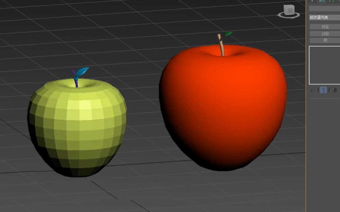 活动作品3dmax十分钟速成苹果建模教程小白必看