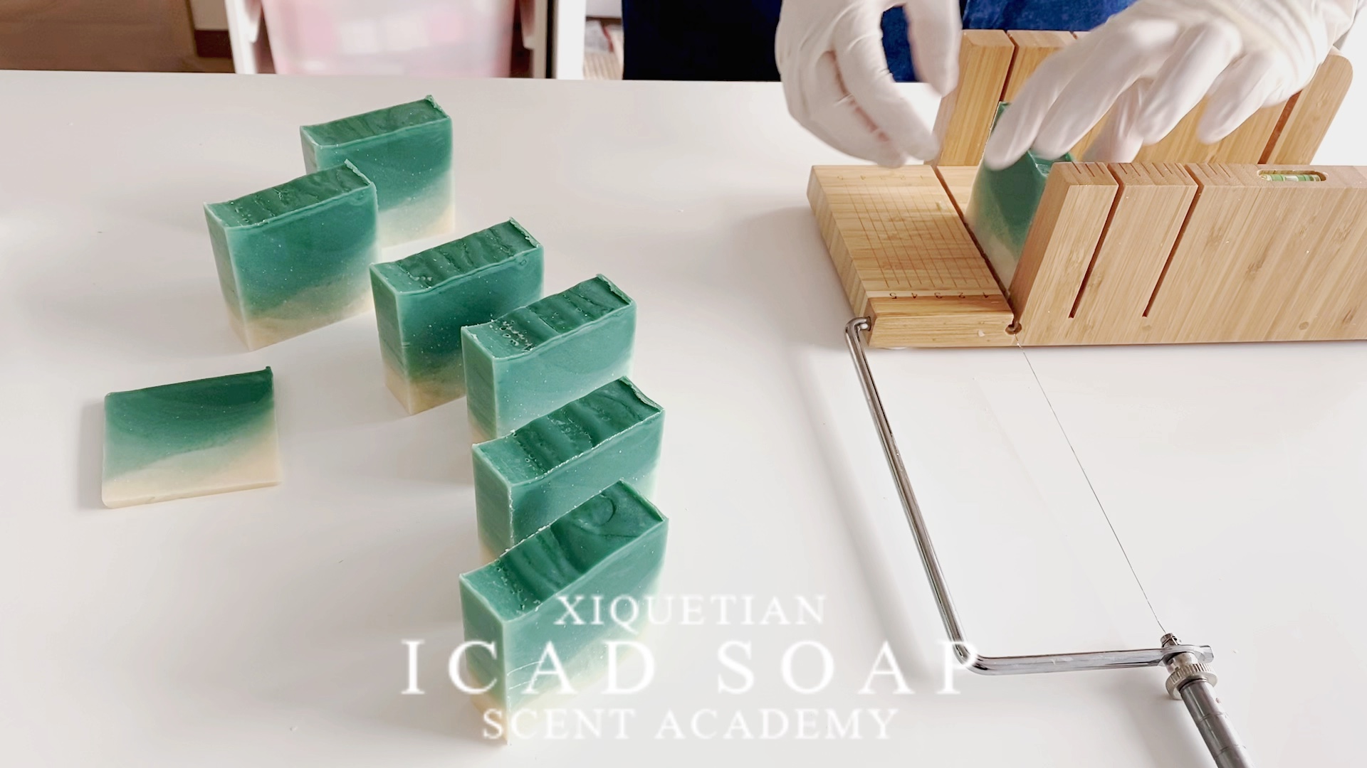 学员作品韩国icad手工皂证书课程渐变皂