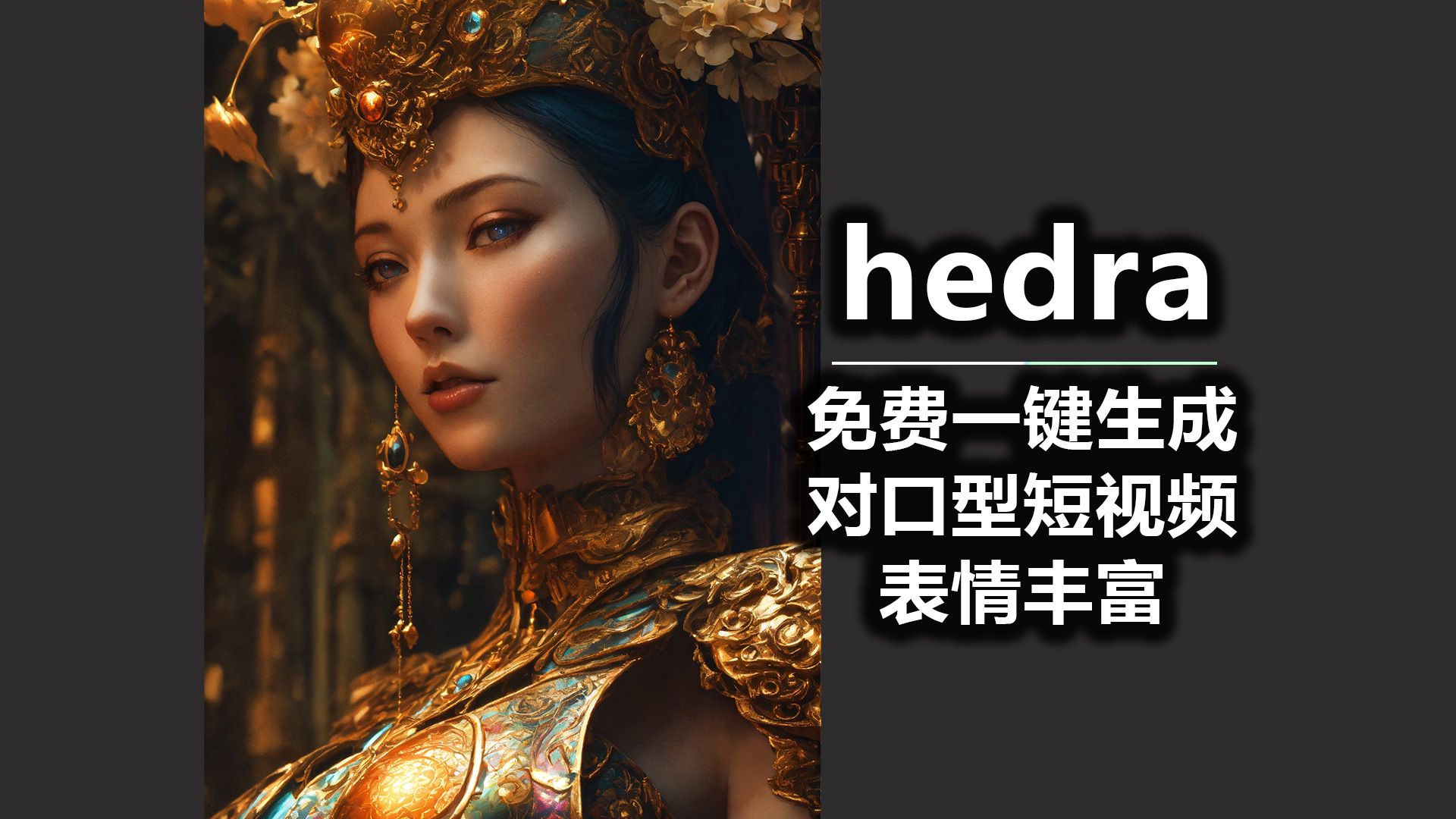 hedra 免费一键生成对口型短视频工具 表情丰富哔哩哔哩bilibili