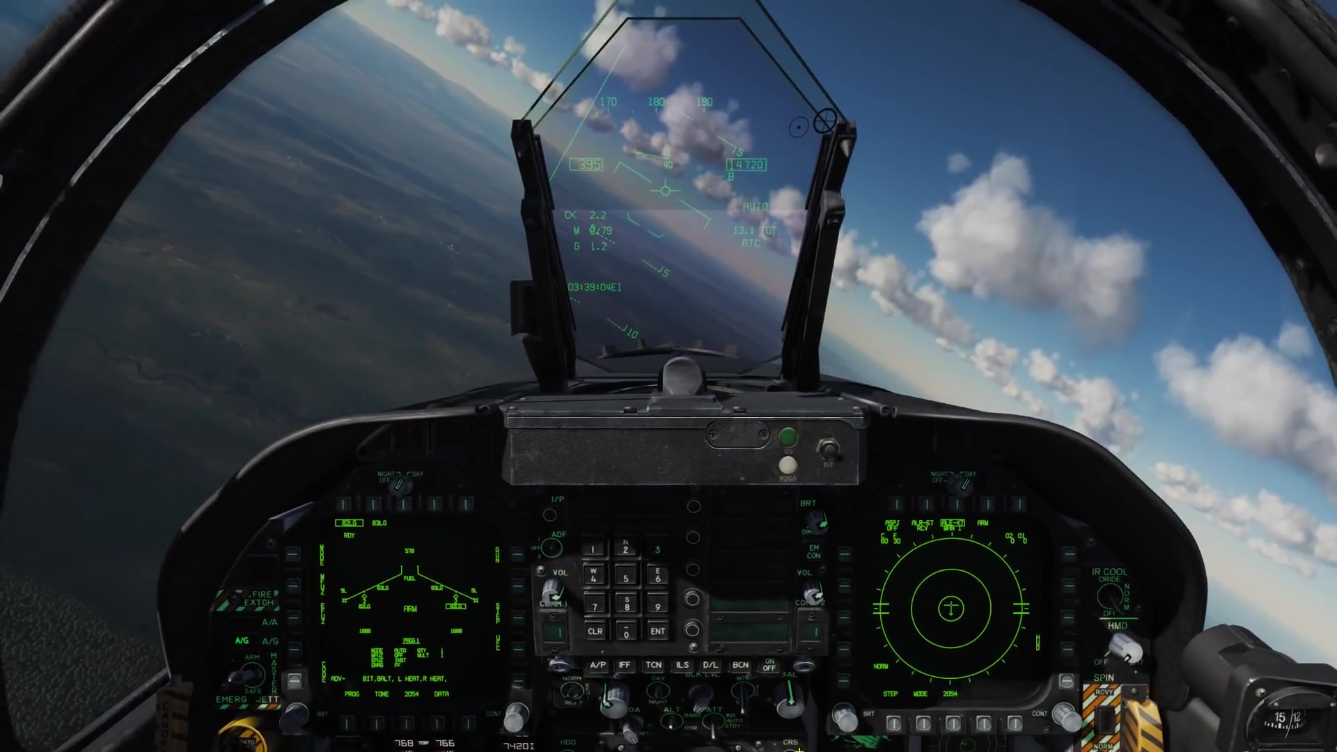 数字模拟战斗老式的有大量仪表盘的战斗机如何使用精确制导炸弹