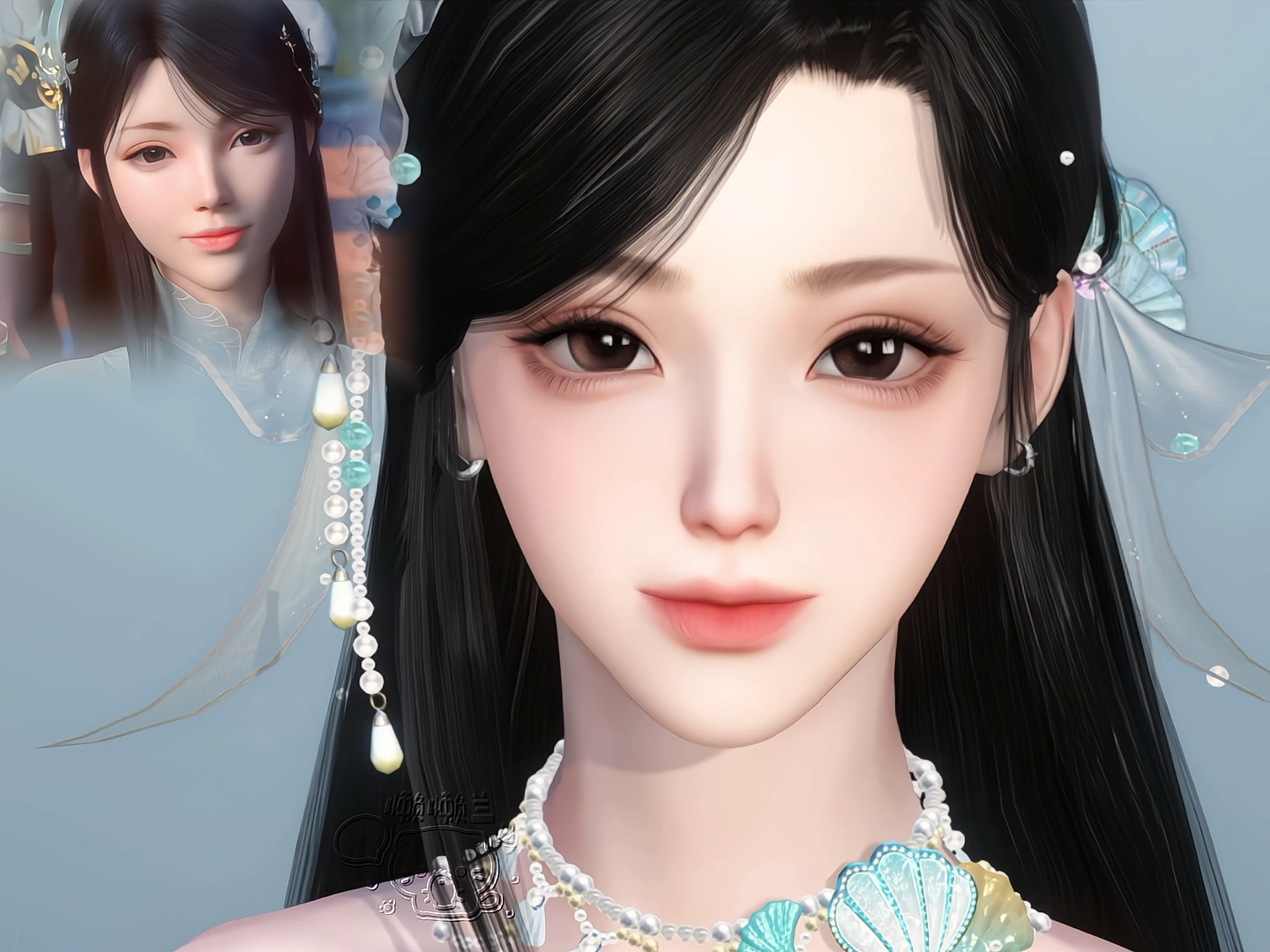 萧薰儿仿捏仿染/逆水寒手游捏脸