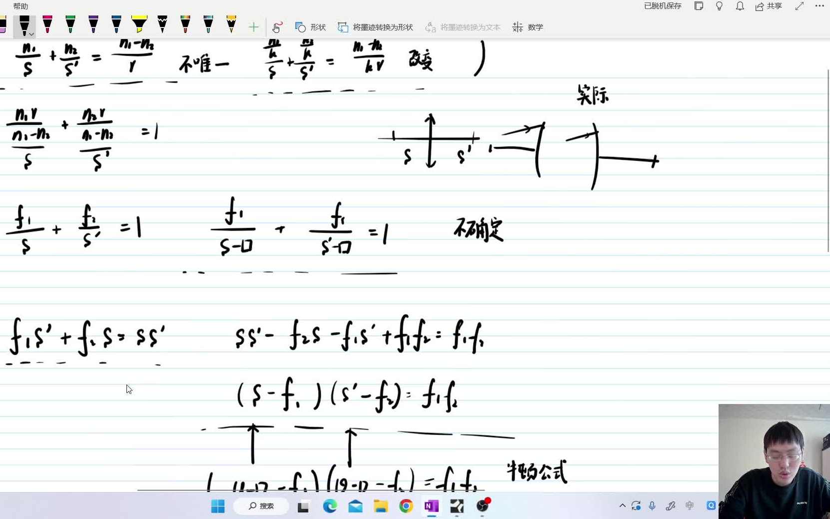 436.1 任意透镜等效透镜(高斯公式 牛顿公式)(物理学难题集萃)哔哩哔哩bilibili