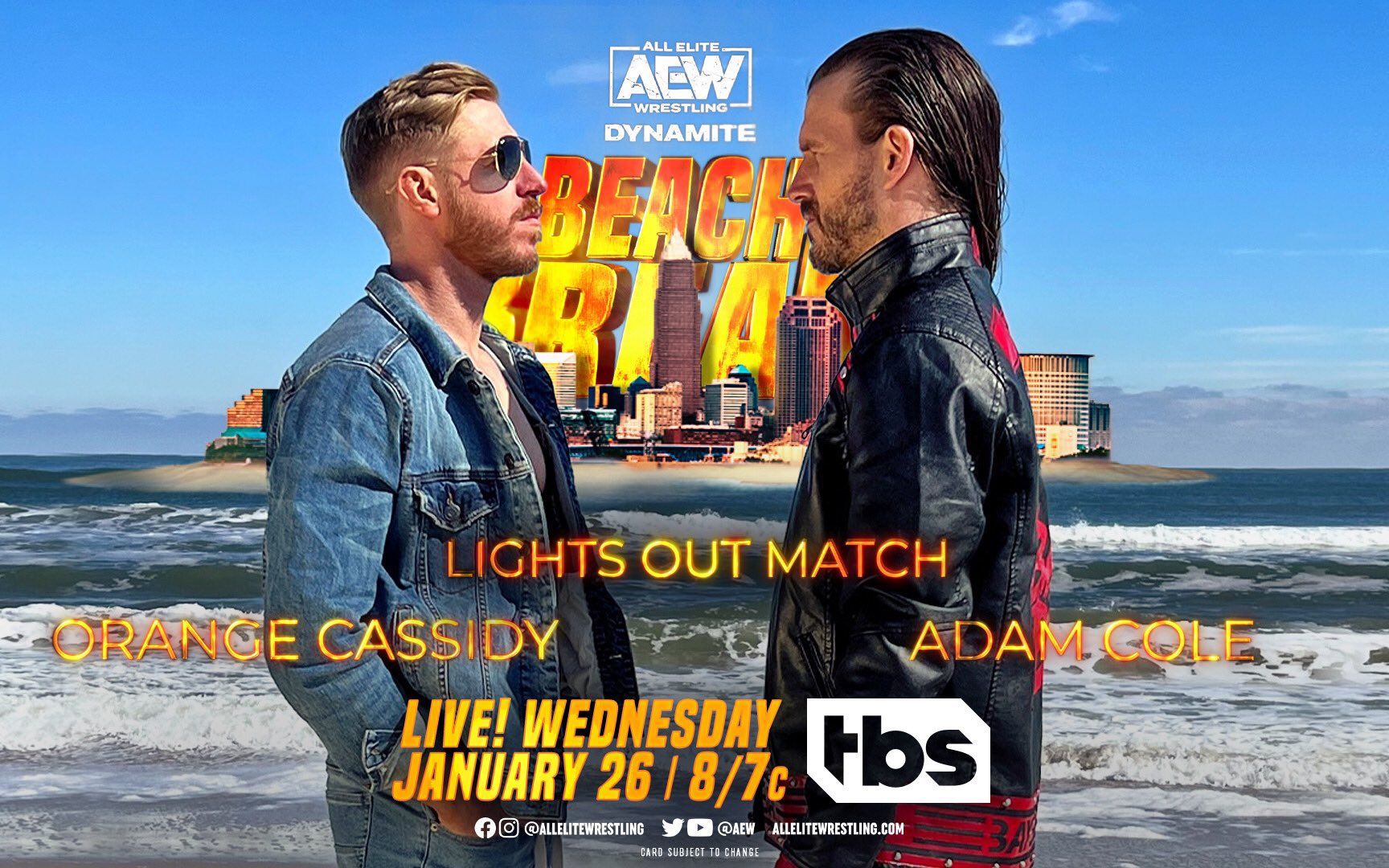 27 dynamite 第121期 不计胜负熄灯赛:亚当科尔 vs. 奥兰治卡西迪