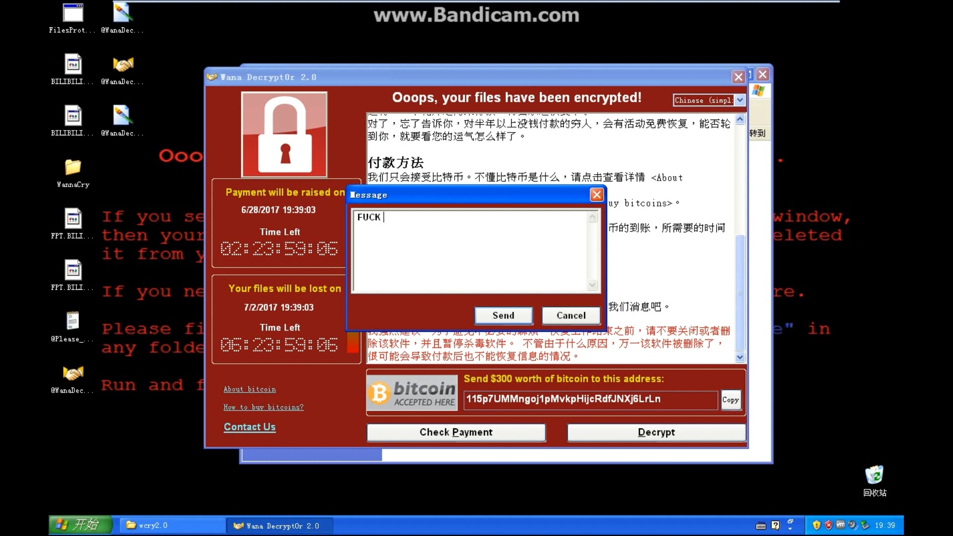 Wannacry病毒VS自制文件保护工具@FIFCOM哔哩哔哩bilibili