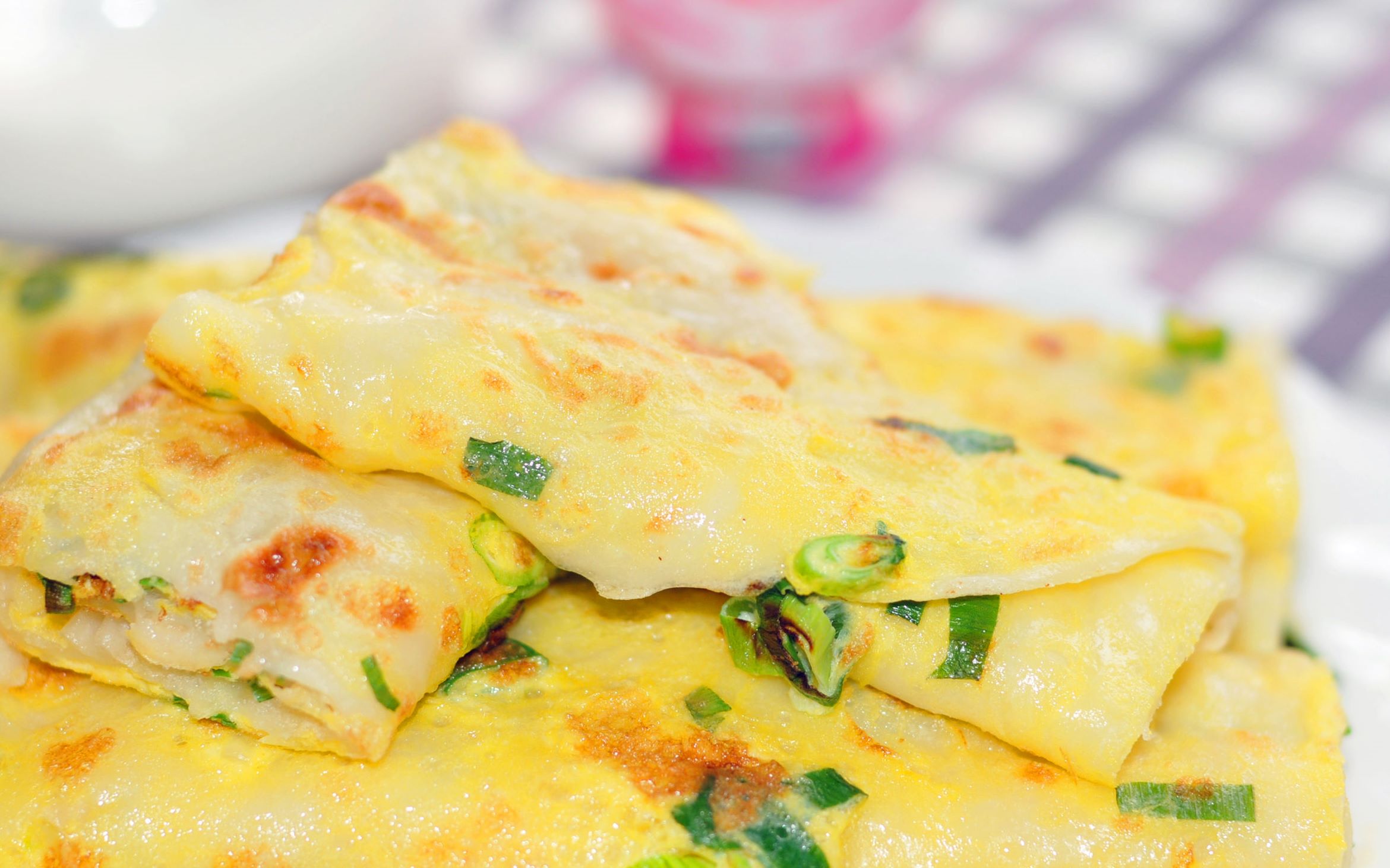 超级简单美味的早餐蛋饼早上吃完后简直一本满足吖