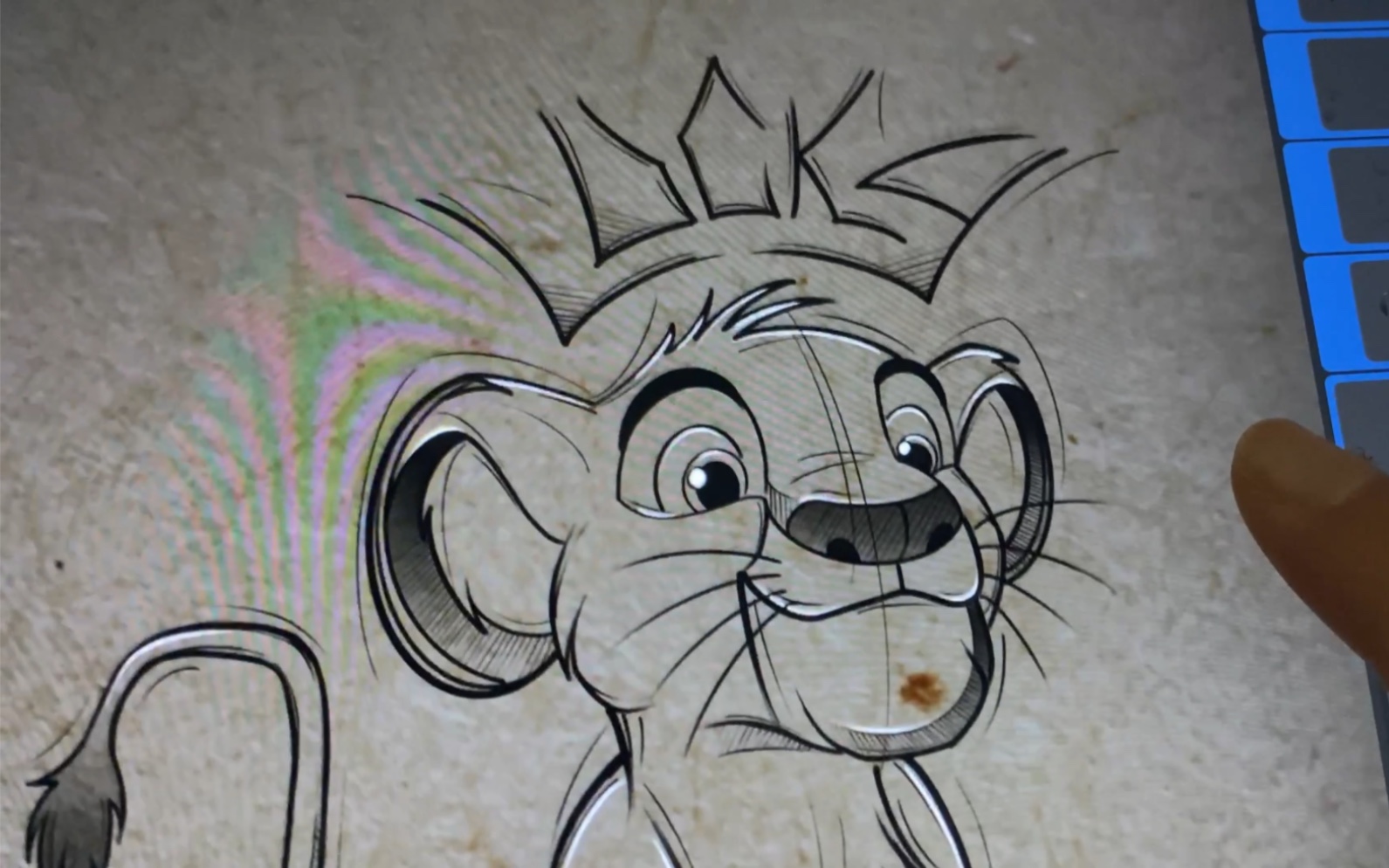 【文身手稿】卡通线条小清新 狮子王辛巴