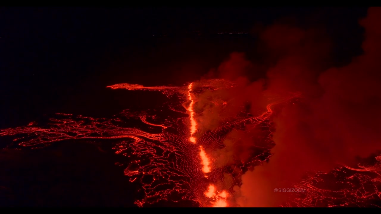 【地理】迷你版西伯利亚暗色岩事件冰岛火山喷发最大规模时(20231219)哔哩哔哩bilibili