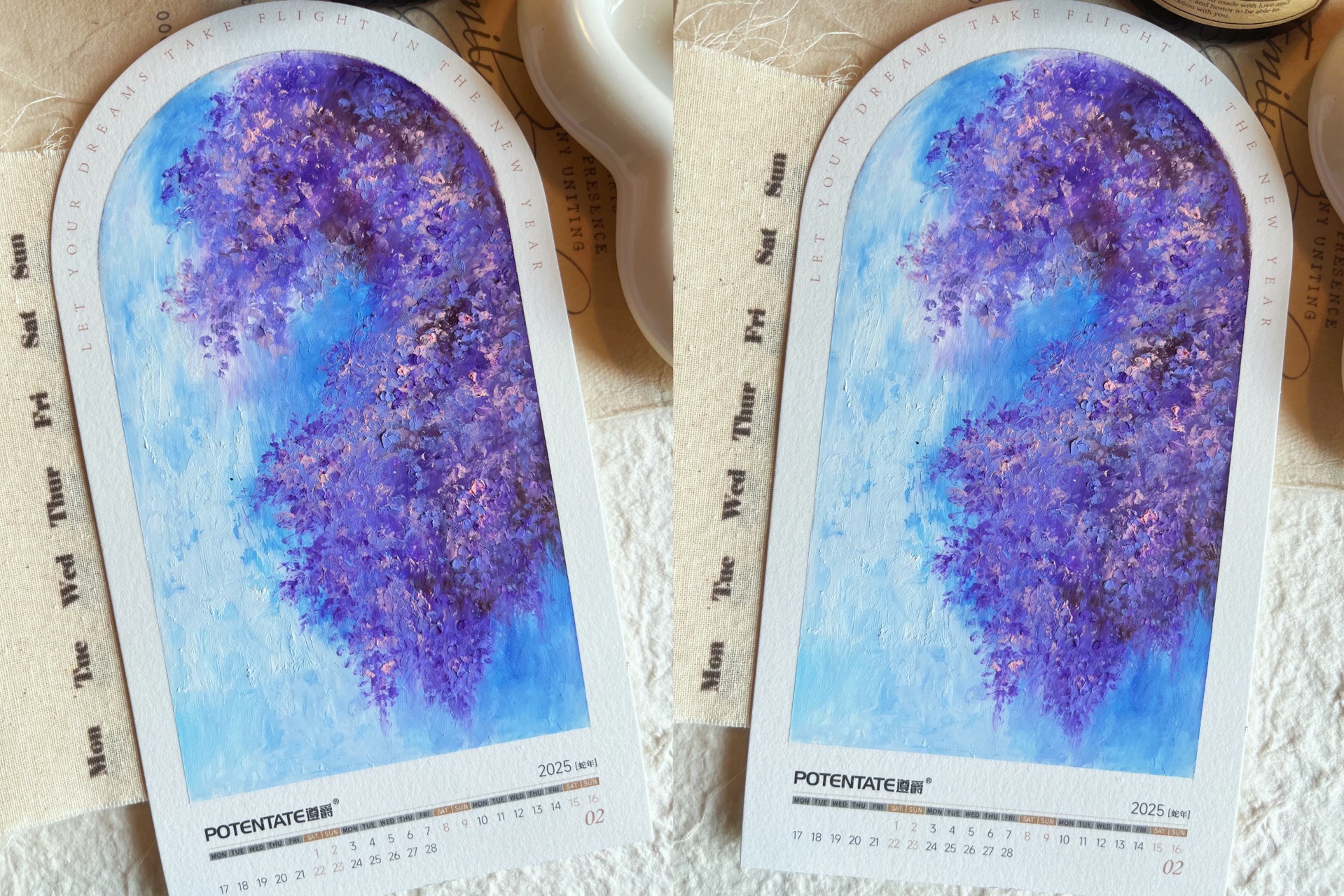 油画棒|紫藤花开·内附绘画过程96