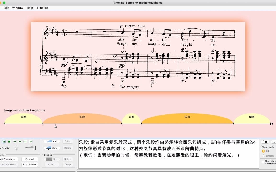 [图]德沃夏克 母亲教我的歌 Antonín Dvořák: Songs My Mother Taught Me (Gypsy songs Op.55 No.IV)