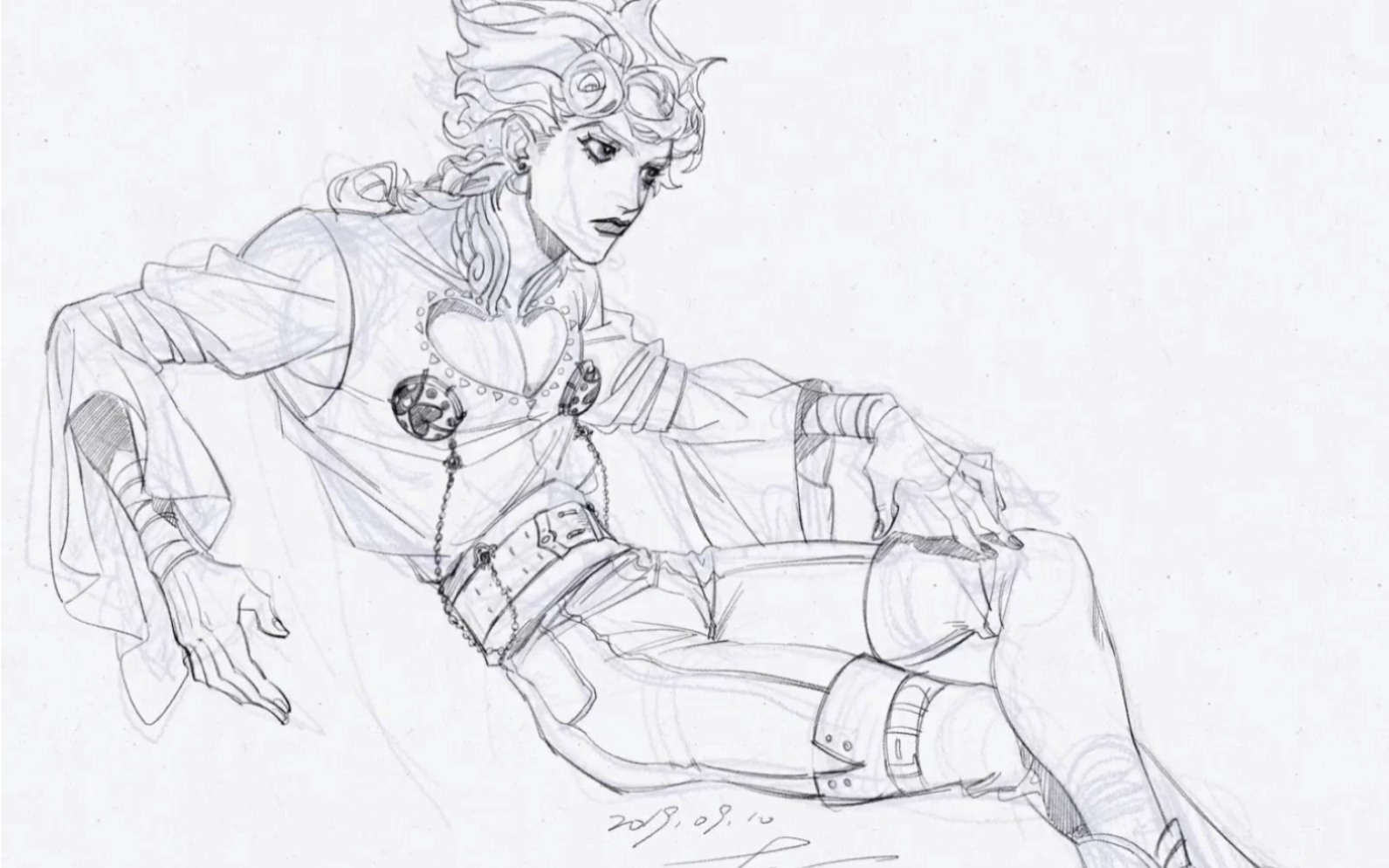 【布凡凡呦sketches】乔鲁诺——摸鱼过程回放