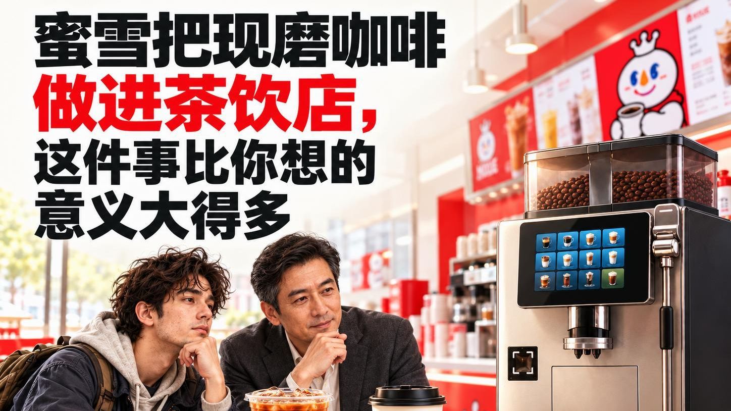 蜜雪把现磨咖啡装进茶饮店，这事比你想的意义大得多！