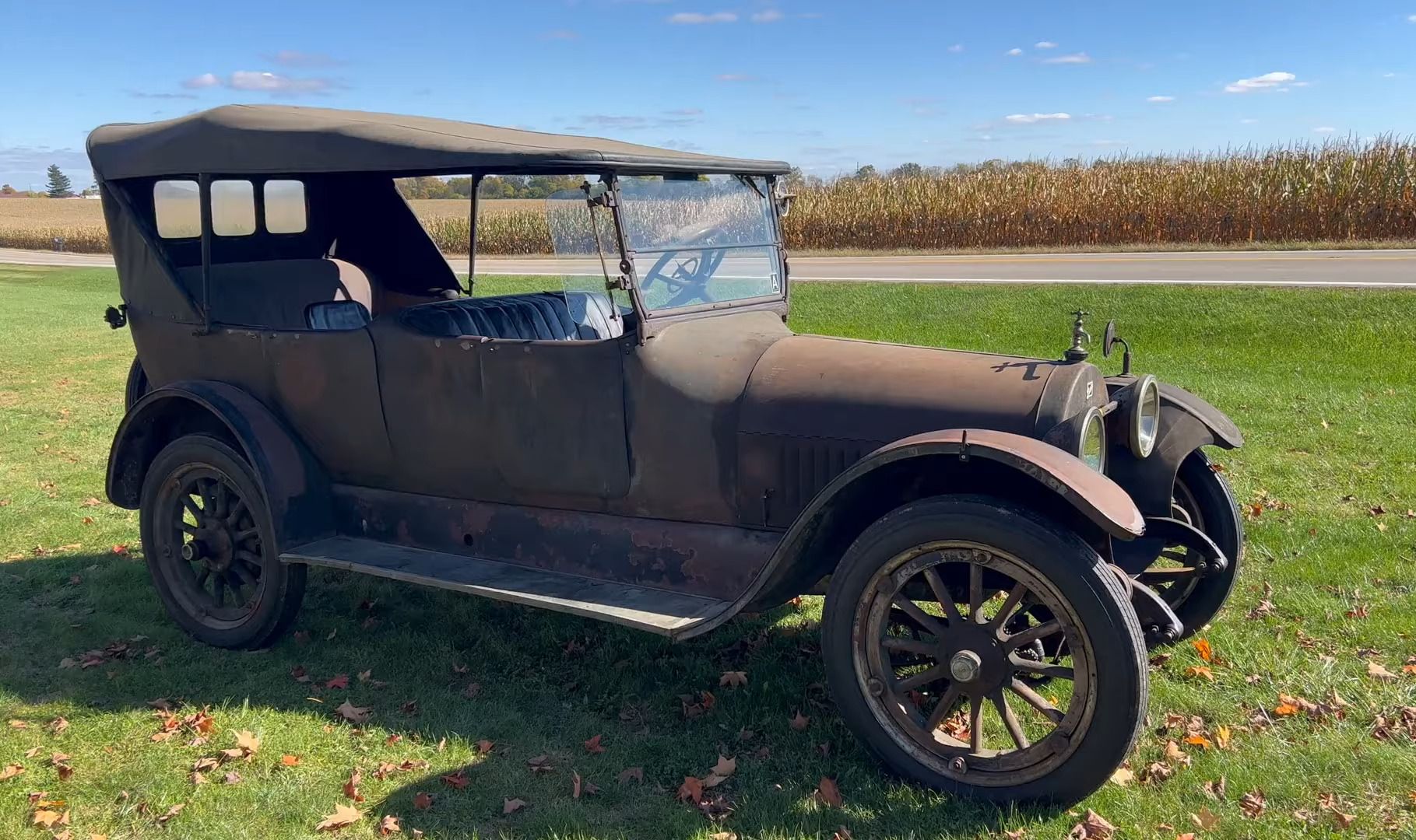 百年美国老车- 1918年 别克 e49 运转 驾驶