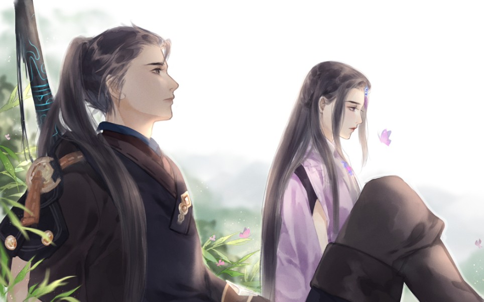 板绘过程古剑三北洛和云无月