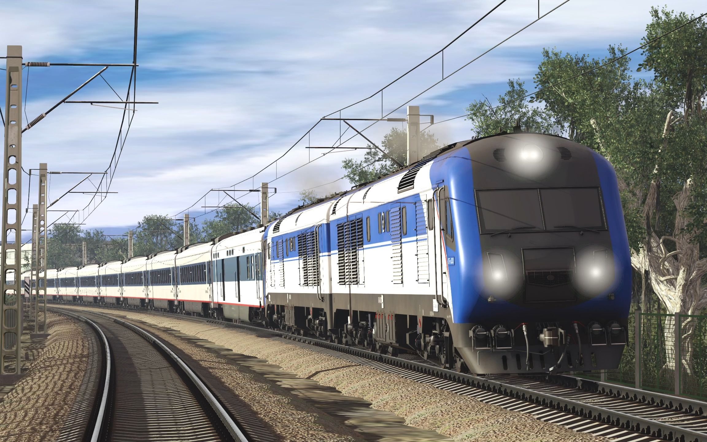 df11g 25t过弯道 模拟火车trs2019