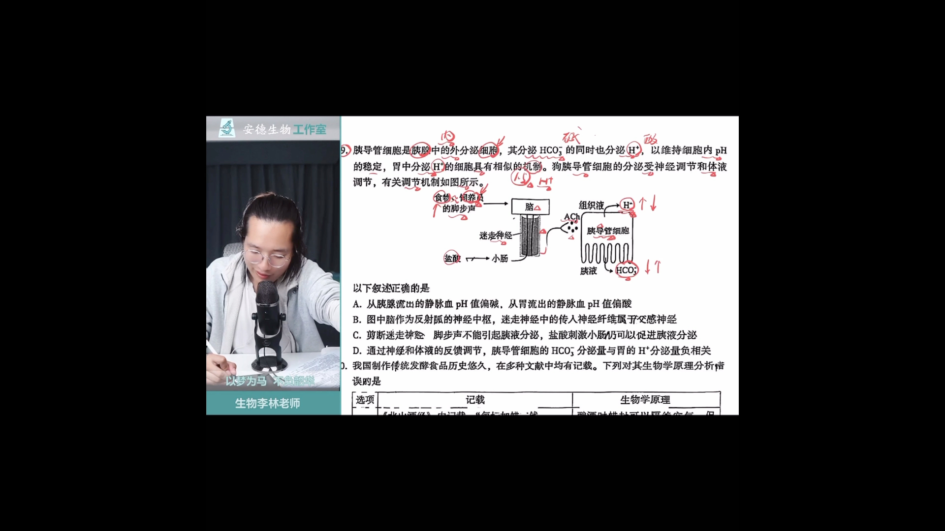 5月13生物老师李林 福州三检直播(选择题)自存哔哩哔哩bilibili