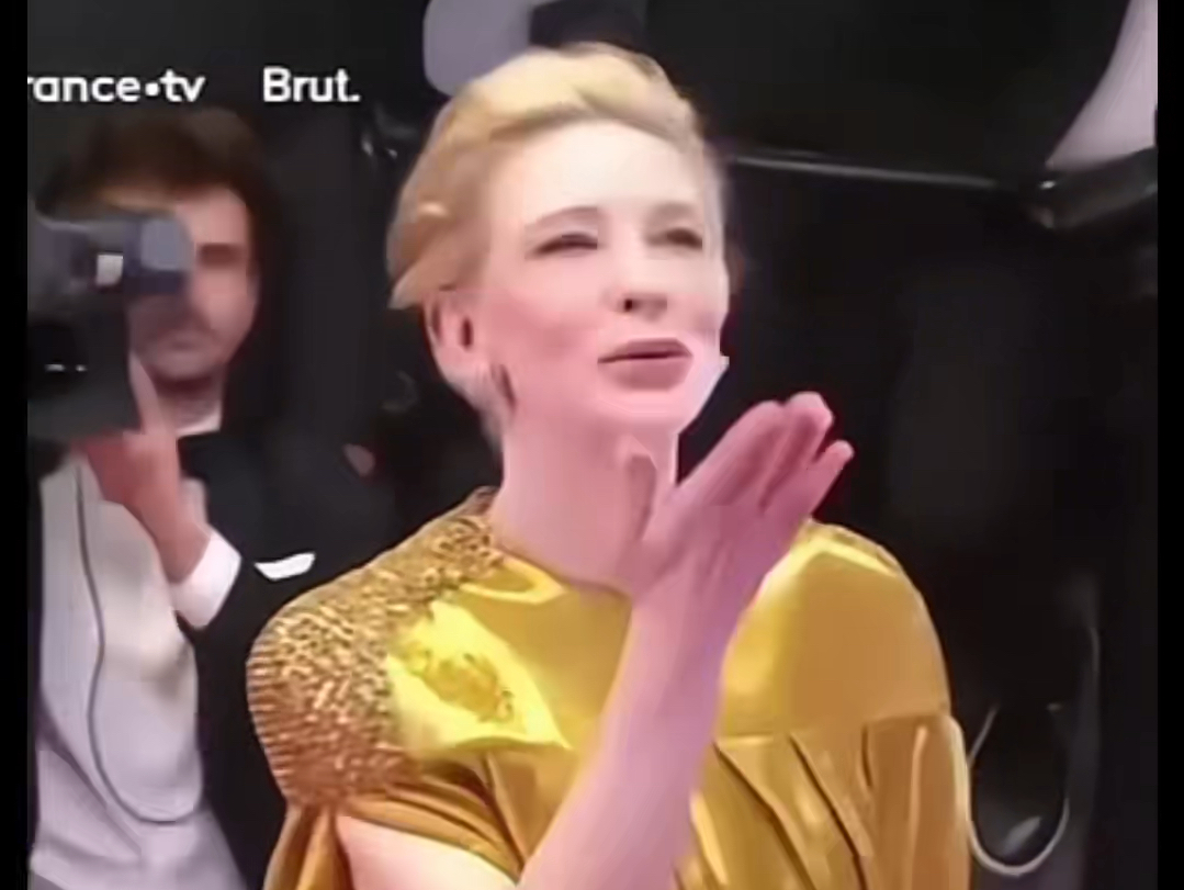 [Cate Blanchett 凯特ⷥ𘃥…𐥈‡特] 戛纳电影节红毯:神仙下凡金色礼服裙哔哩哔哩bilibili