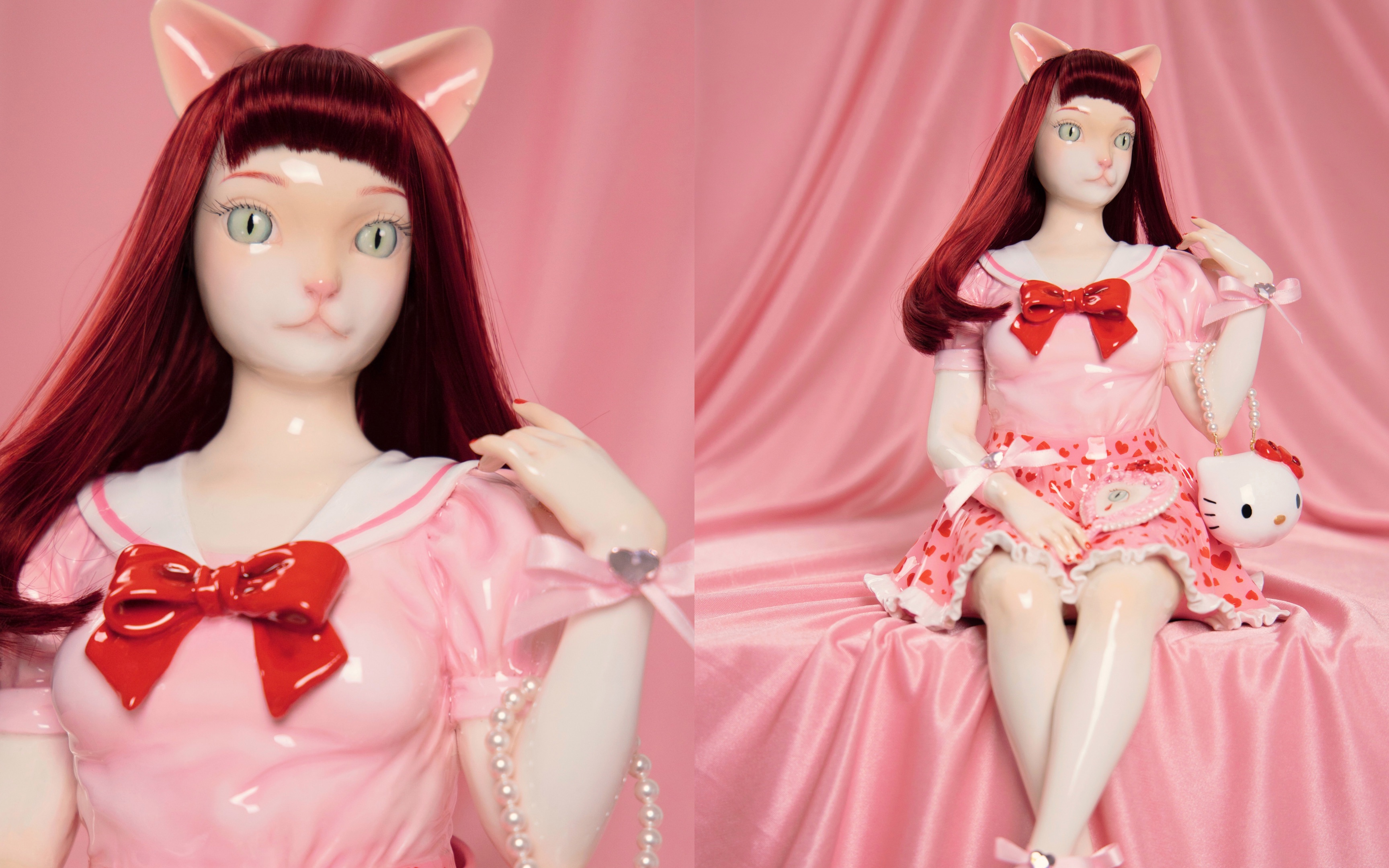 「Miss Kitty」制作过程|凯蒂猫45周年纪念日艺术展雕塑哔哩哔哩bilibili