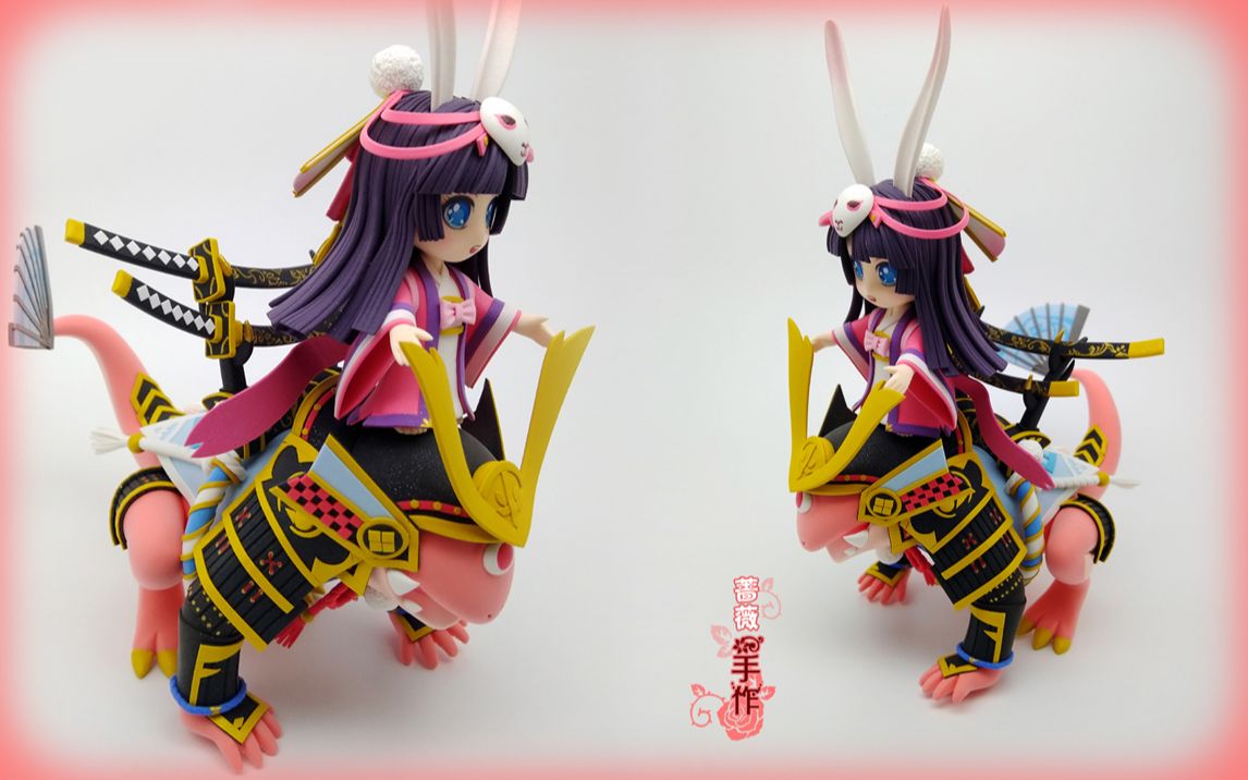 手工自制超轻粘土手办 阴阳师 平安京 山兔_哔哩哔哩 (゜-゜)つロ