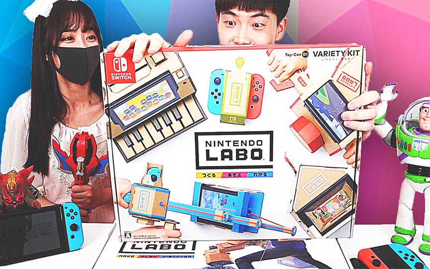 [图]【屌德斯解说】 任天堂LABO 超燃！双人纸壳铁甲机器人争霸赛！