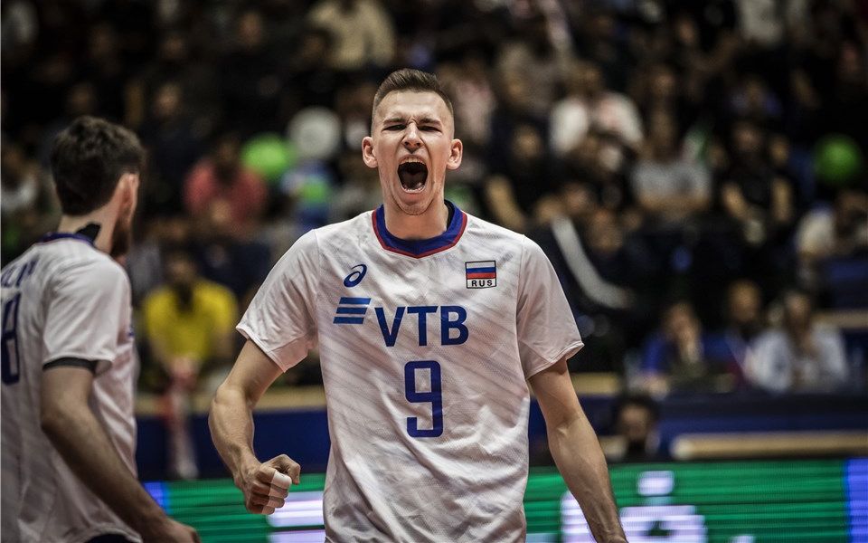 渣剪俄罗斯男排副攻伊万雅克夫列夫2019男排世界杯个人集锦