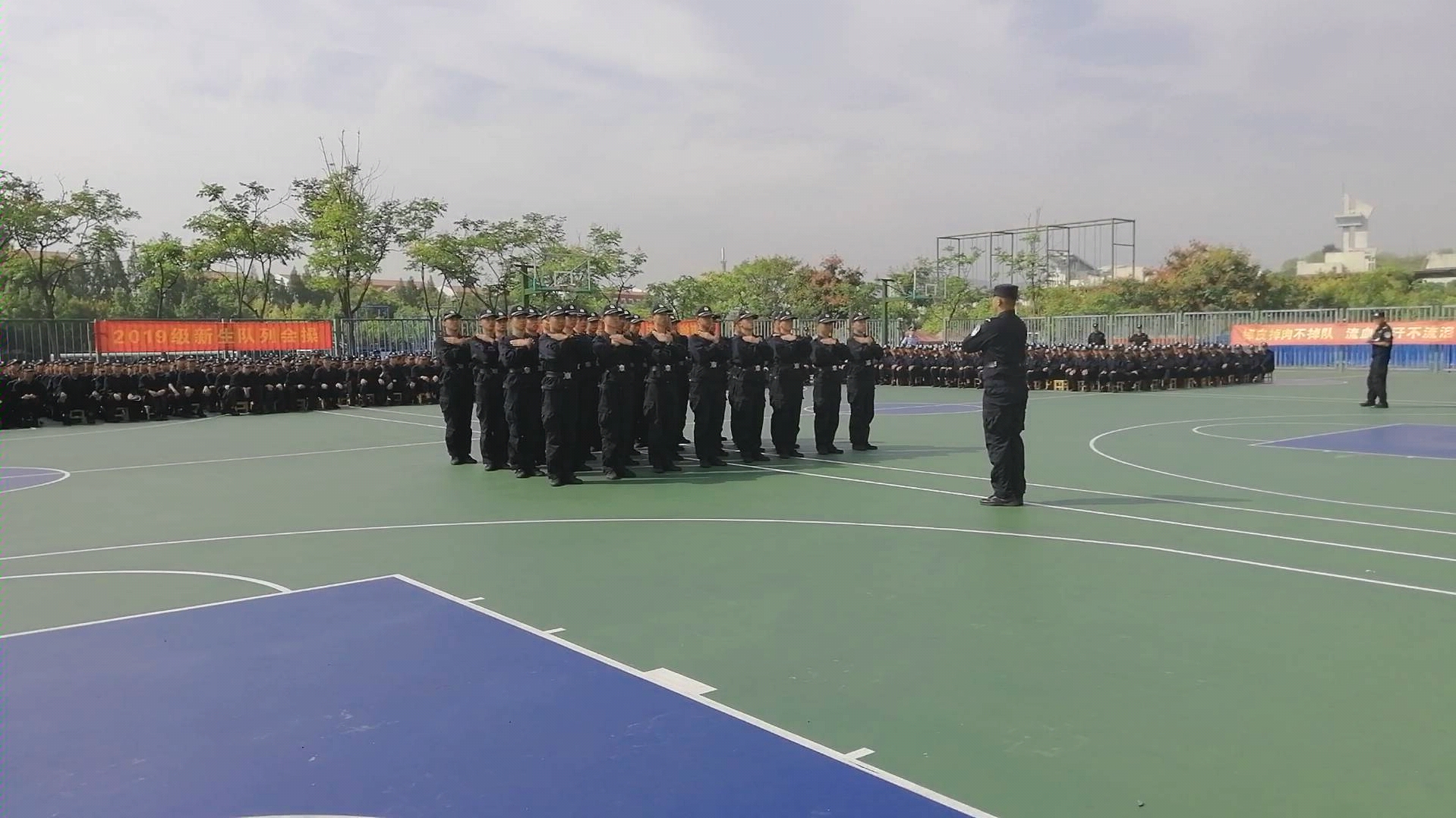 [图]【军训】南京森林警察学院队列会操表演