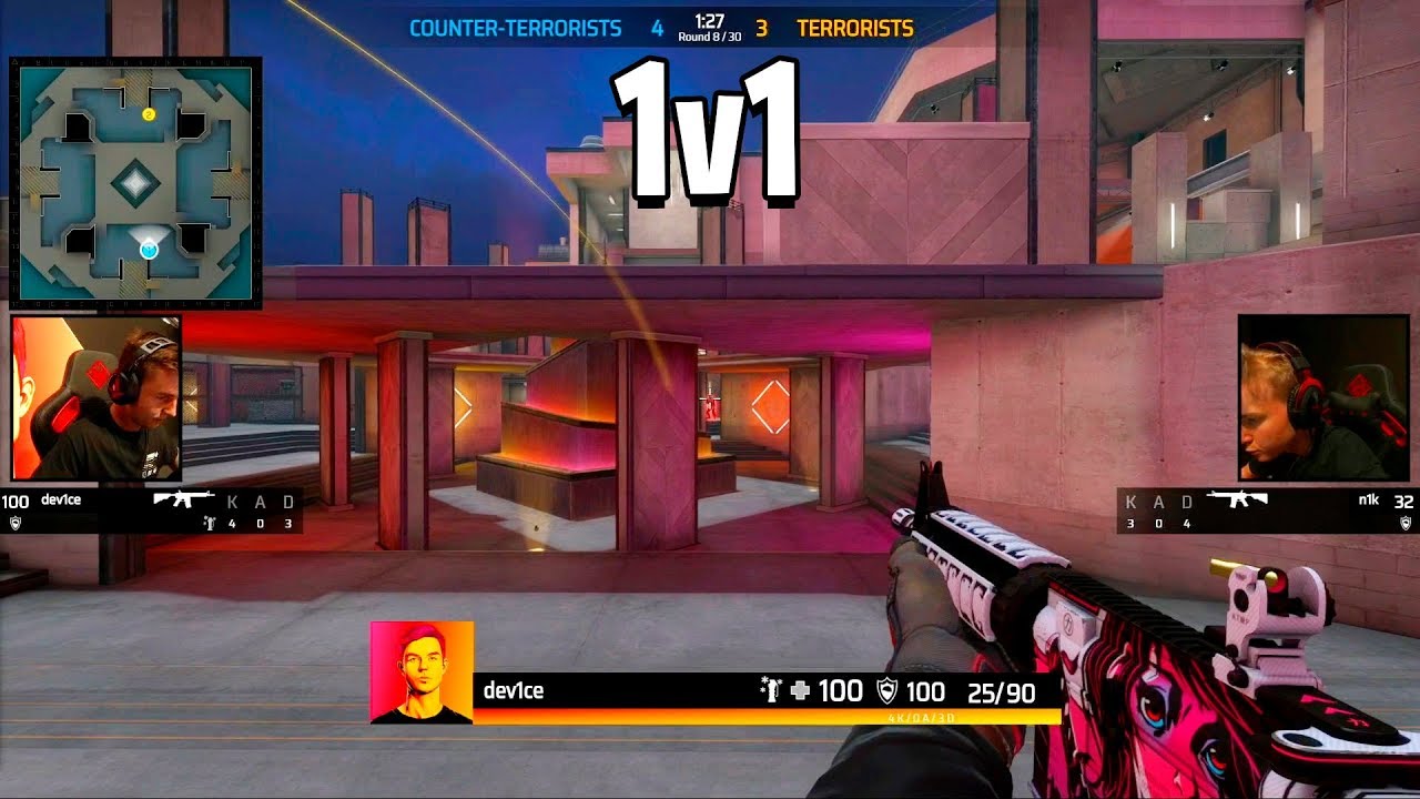 【csgo】device vs n1k - 1v1 - omen challenge | csgo