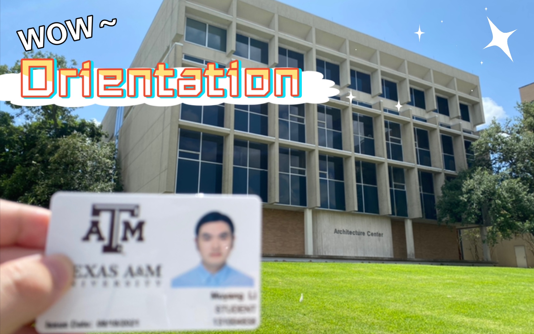 美国Texas A&M University德州农工大学研究生、博士新生见面会,初次刷卡进入建筑学院哔哩哔哩bilibili