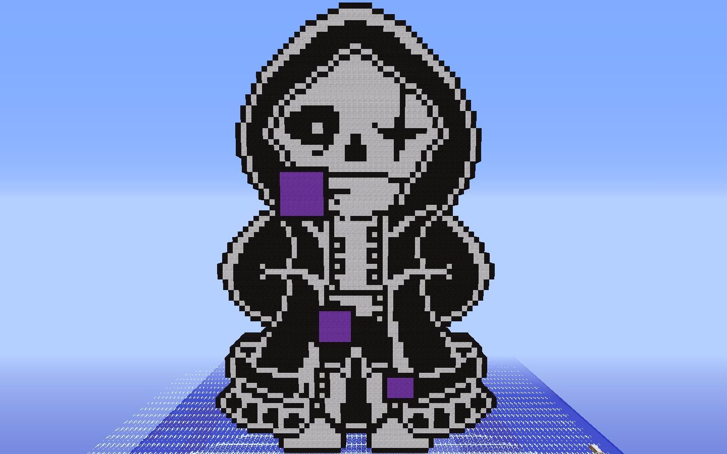 当你在我的世界里面还原ink召唤的所有au的sans