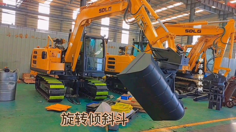 挖掘机双缸倾斜斗 液压旋转挖斗 挖机异形斗