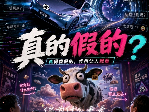 《真的假的》当岚图遇上《牛来》，发现不是真假难辨，真的来了，我自己先怀疑；离谱来了，反而想亲眼看看。