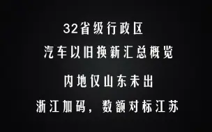 下载视频: 全国32省级行政区购车补贴汇总概览