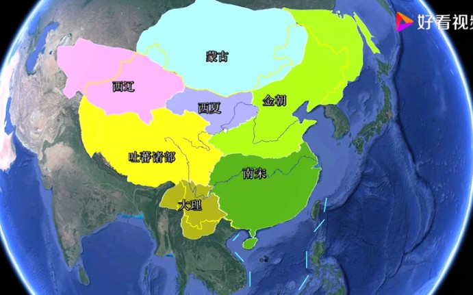 [图]南宋时期的我国地图