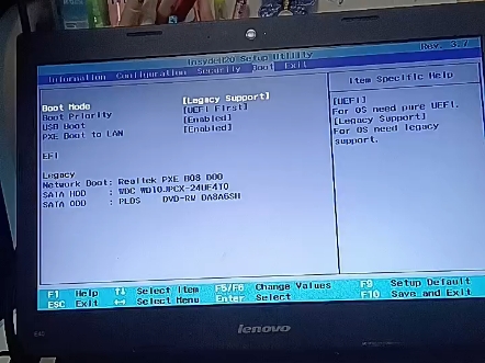 联想笔记本进bios