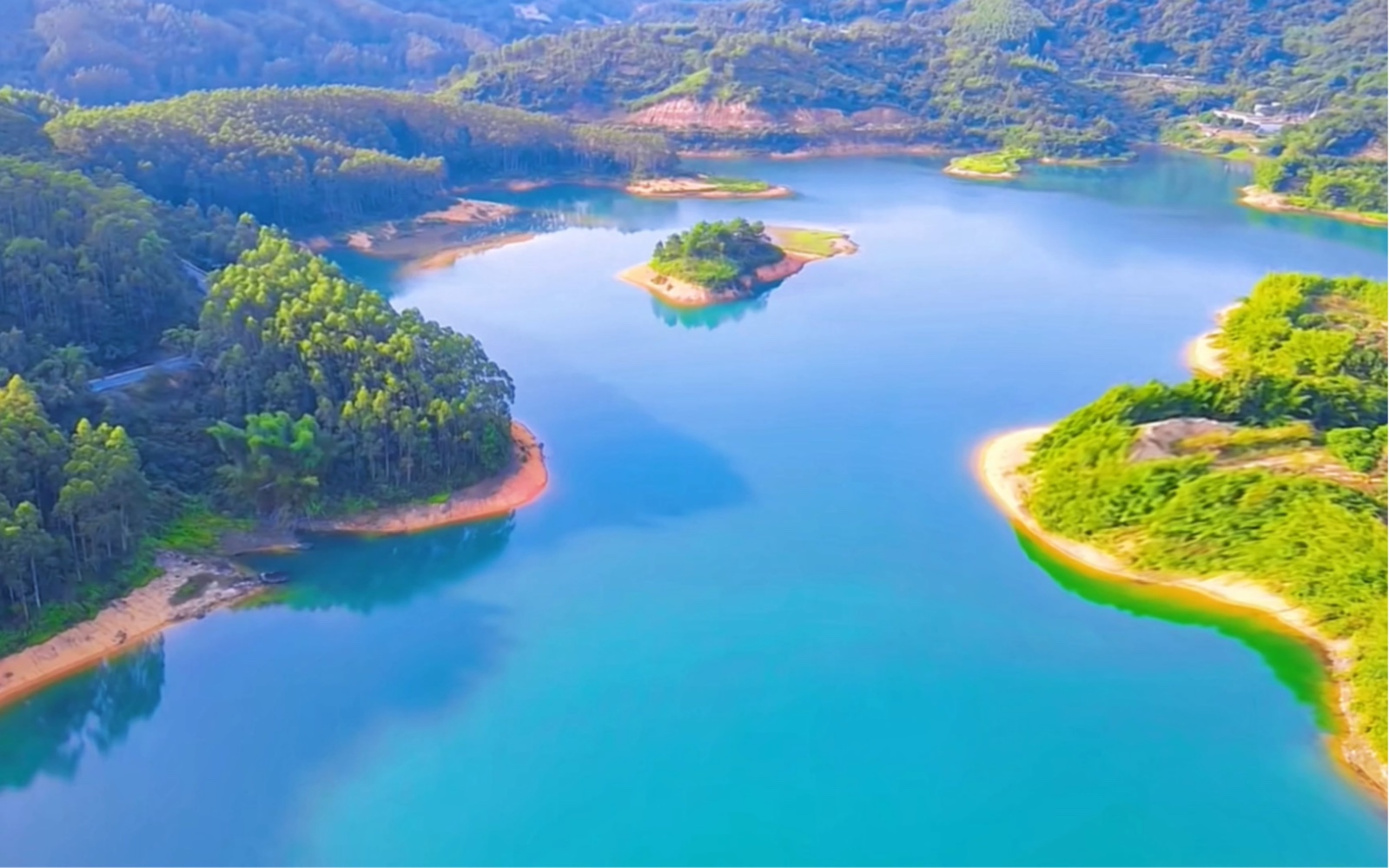 这应该是惠州最美的水库了吧,坐再久的车也值得!