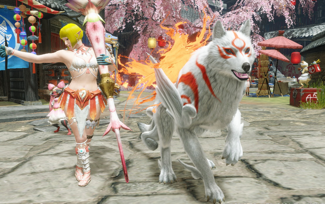 ns怪物猎人崛起mhr和大神联动的狗子皮肤真是太棒了