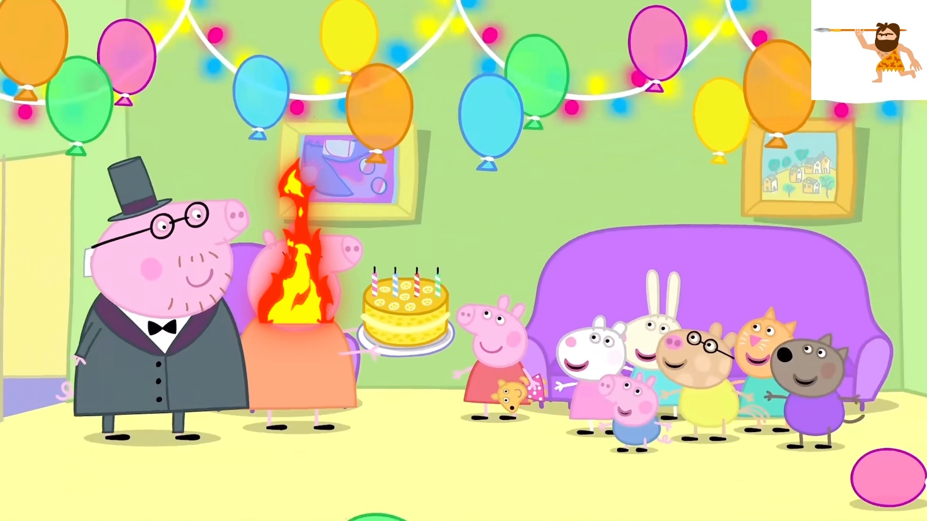 恶搞小猪佩奇小猪佩奇过生日时发生了什么