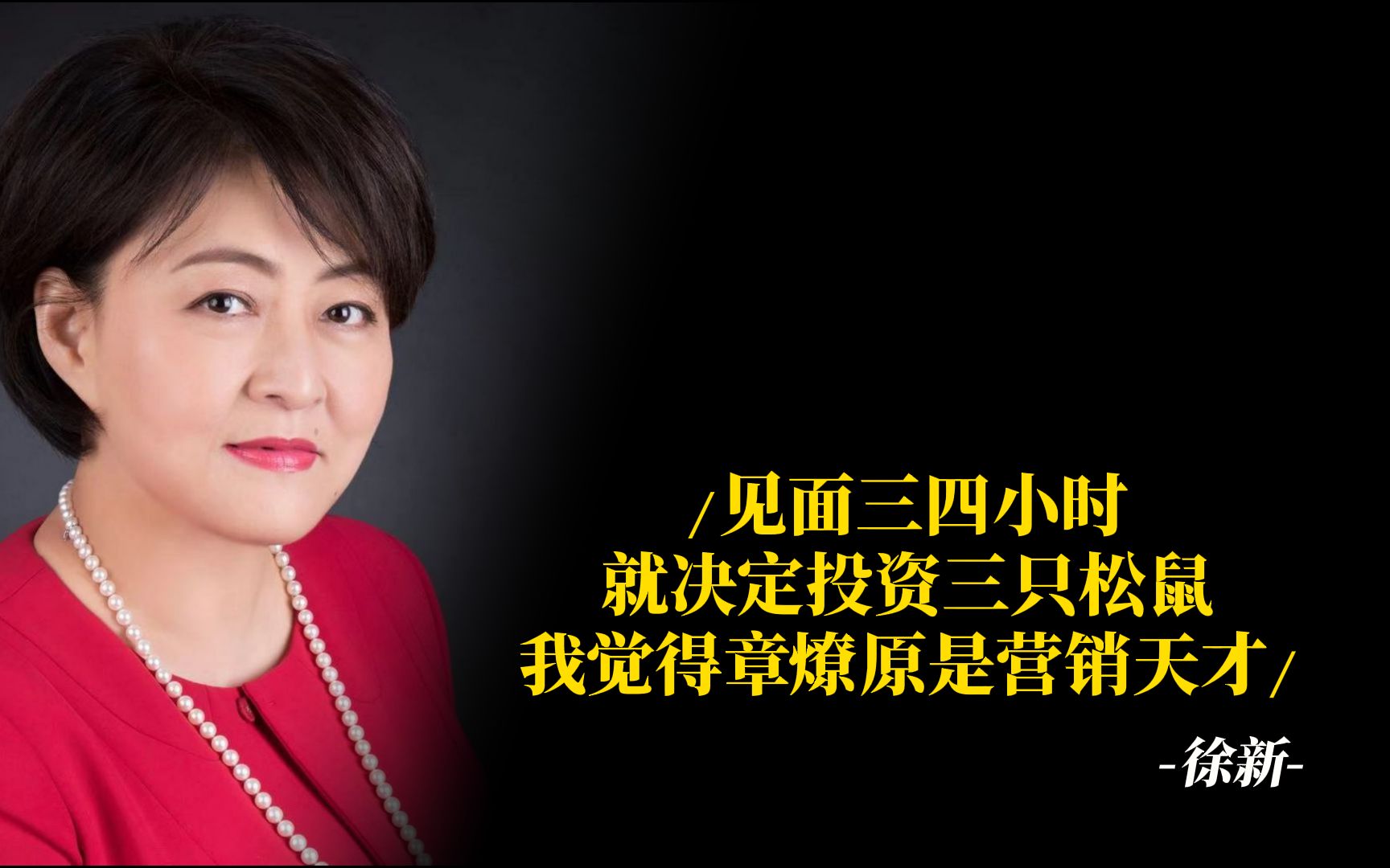 徐新:见面三四小时就决定投资三只松鼠,我觉得章燎原是营销天才哔哩哔哩bilibili