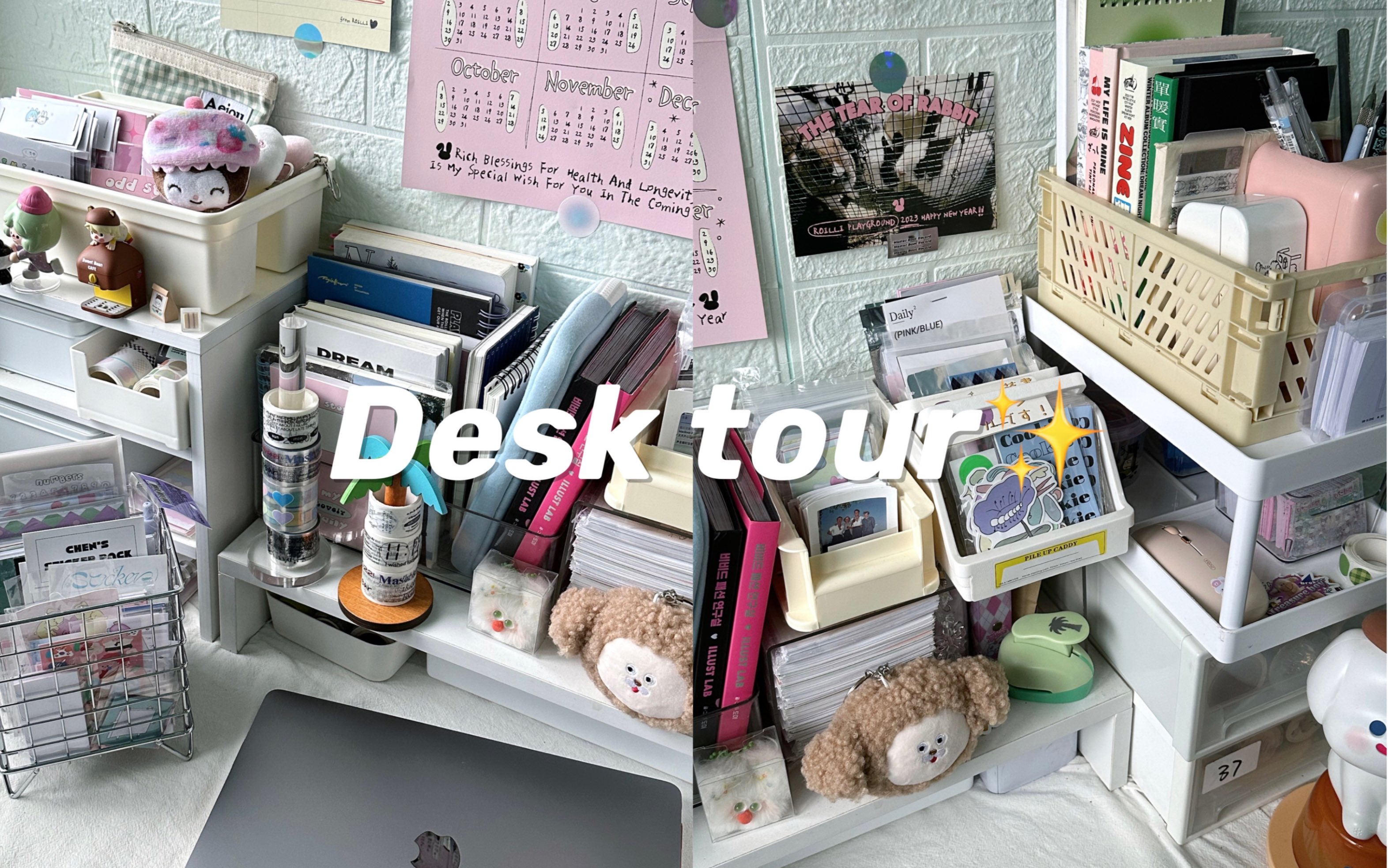 Desk tour2.0|书桌布置/实用收纳分享/手帐咕卡双修的桌面分享𐟪祓”哩哔哩bilibili