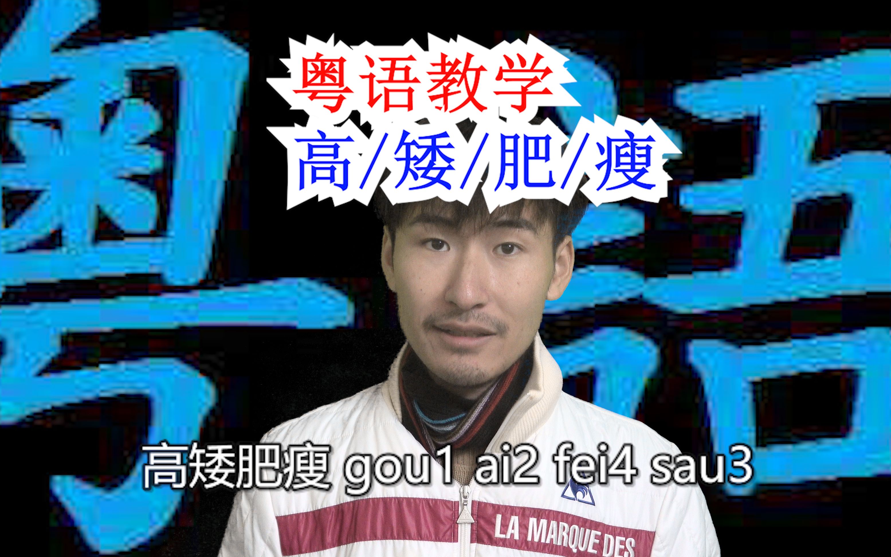 活动作品粤语广东话怎么说高矮肥瘦