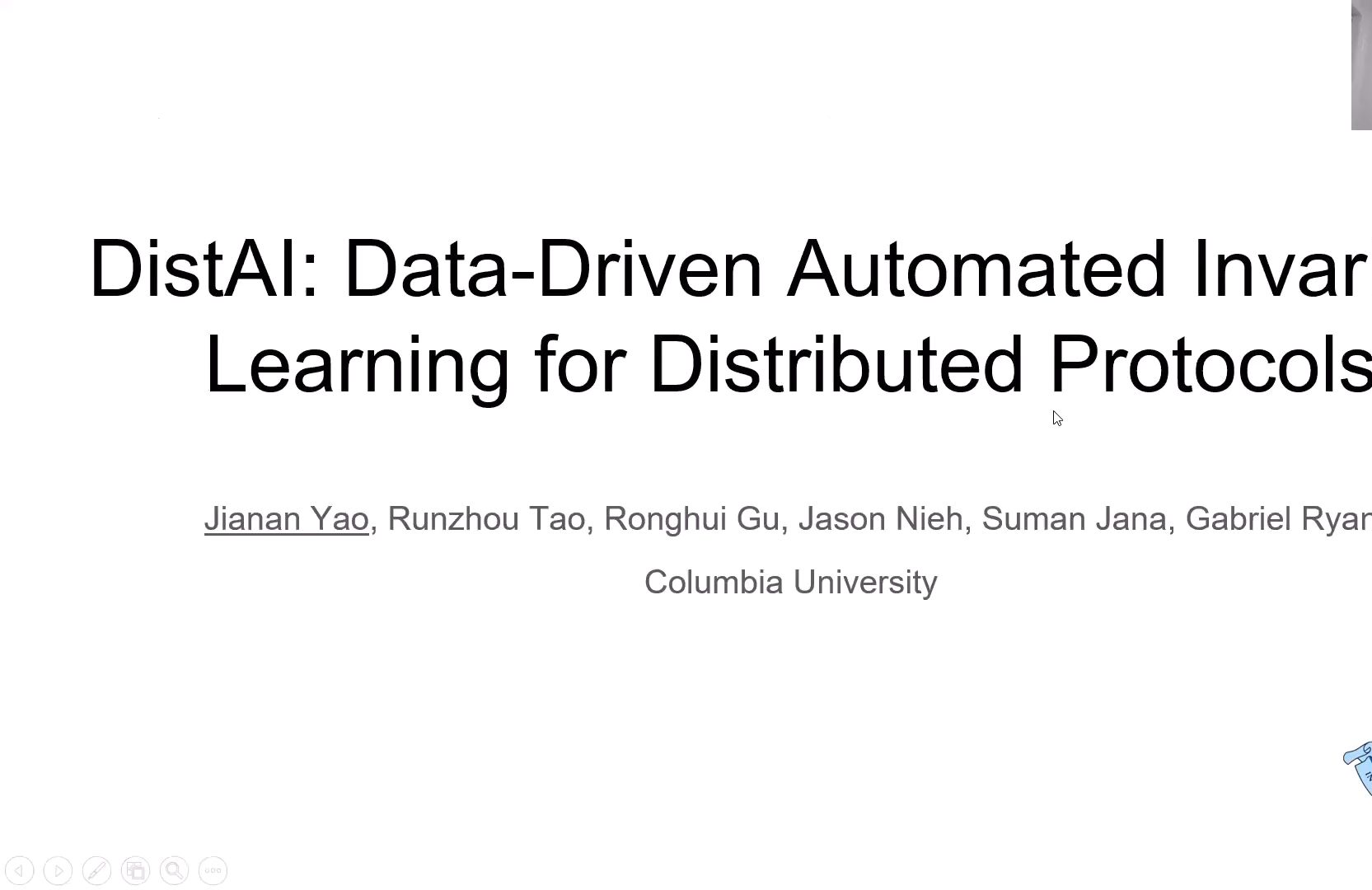 OSDI21 DistAI DataDriven Automated Invariant Learning for Distributed Protocol哔哩哔哩bilibili