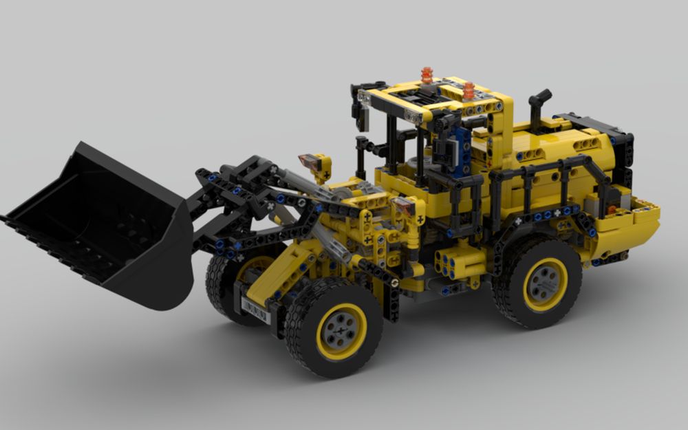 轮式装载机 mini版42030 lego乐高 technic科技/机械 moc_哔哩哔哩