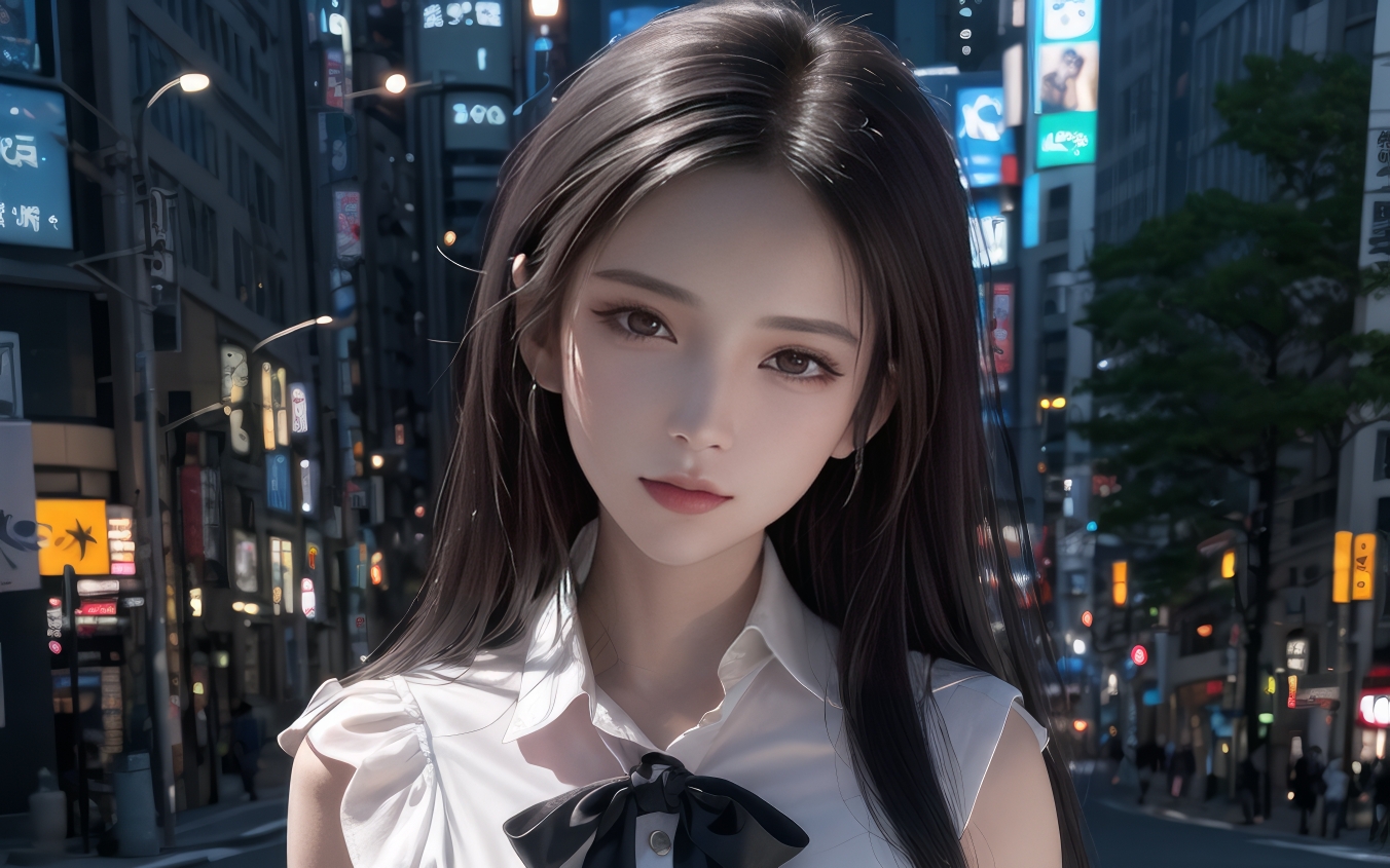 ai绘图黑丝美女