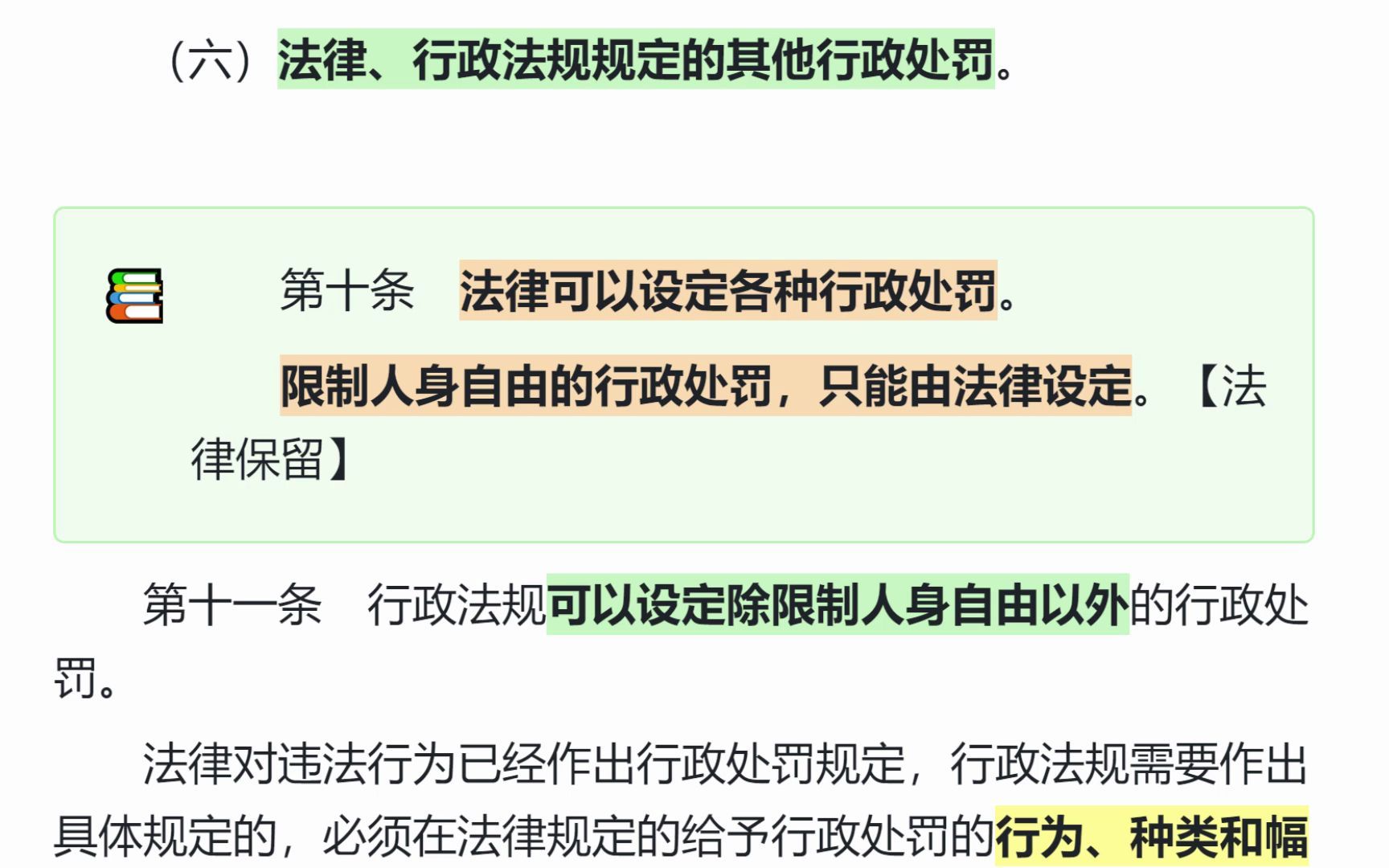 [图]行政处罚法(2021) 必背